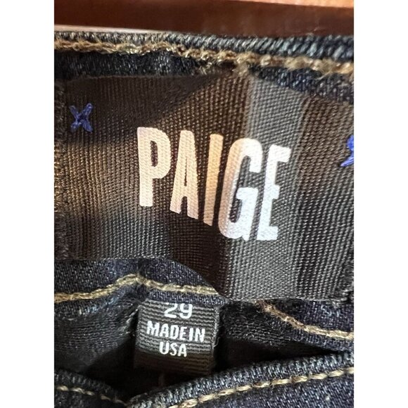 Paige Jeans Men’s Federal Slim Straight Leg Size 29/32 Cellar Blue NWOT - Picture 7 of 10